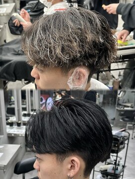 オーバルバイアピッシュ(OVARL by apish) ニュアンスパーマサーフカールシャドウパーマメンズカット