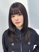 アルバム 渋谷パルコ(ALBUM) 前髪カットグレージュ顔周りレイヤーロング_F31678