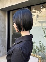 バートランド 白楽(Bertland) 島田/ぱっつんボブ 黒髪 髪質改善トリートメント サイドバング