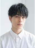 無造作マッシュシャドウパーマメンズショートナチュラル好印象