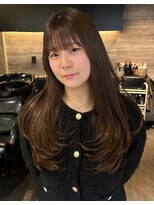 りしゅ 富雄店(RicHE TOMIO) グレージュ×レイヤーカット/ブリーチなしダブルカラー
