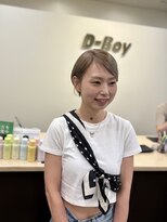 ディーボーイ 下通本店(D-BOY) ミルクティベージュ/ブリーチカラー/ケアブリーチ/ショート