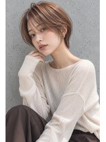 ピース バイ シータ(PEACE by CITA)&nbsp;【アキヒロ】ハンサムショートボブオレンジベージュ20代30代40代