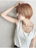 【Rowel】ハイベージュ×ショートボブ