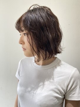 フォーク FOLK 【FOLK】小顔 厚めバング イメチェン アッシュベージュ♪