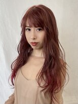 ララ(LALA)&nbsp;韓国風レイヤー　ピンクブラウン　ゆる巻き