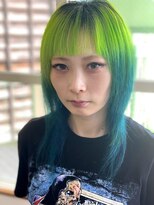 ローシュヘアー(Rosh hair) ビリーアイリッシュ風ツートン