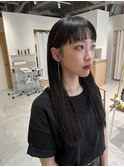 黒髪ロング