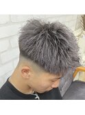 ジェットモヒカン/メンズカット/ダブルカラー/シルバーカラー