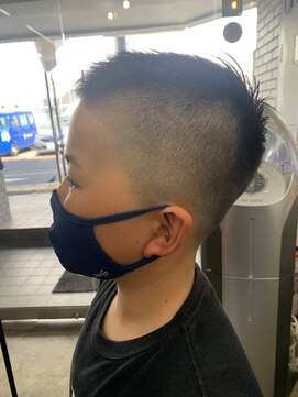 アストロ デザイン オブ ヘアー(ASTRO design of hair) 黒髮/ツーブロックマッシュ/束感/波巻き/高田馬場/野球選手/子供