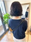 *高塚*大人切りっぱなしボブパーマくせ毛風パーマ無造作20代30代
