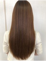 ヘアーアンドメイクサワ 佐久店(sawa)&nbsp;20代30代40代髪質改善トリートメント艶感ストレートべージュ