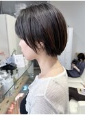丸みマッシュショートボブ☆髪質改善縮毛矯正【村山武史】