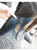 イヤリングカラーブルー