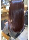 カシスレッド×髪質改善トリートメント