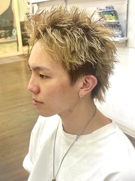 ガーデン 鹿沼店(garden) スパイキーショート×ブリーチ