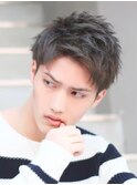 心斎橋スパイキーショートスペインカールビジネスショート20代★