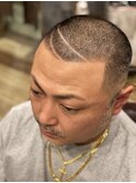 シンプルデザインバリアートお洒落スキンフェードボウズ