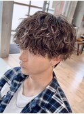 ツイストパーマツイストスパイラルパーマメンズハイライトパーマ
