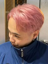 グレーベージュ レイヤーロング 前髪パーマ アッシュブラック