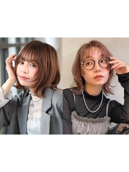バッサリイメチェンも顔周りレイヤーもお任せください!レイヤーボブが人気☆顔まわりレイヤーで小顔見え◎