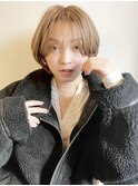 長めバングのショートボブ！スタイリング簡単５分でキマる★