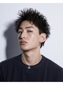 スパイキーショート×ピンパーマ