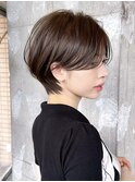 ショートヘア/分け目なし/イメチェン/30代40代50代60代/表参道 