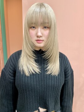 イギー(igggy) ホワイトベージュ☆ロングレイヤー