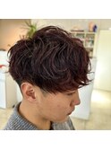 マッシュ/ワインレッドメッシュ