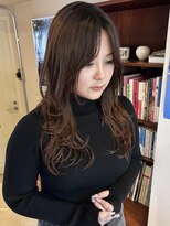 エンベロープス 中目黒(Envelopes)&nbsp;柔らかさと抜け感◎ハッシュカット×モカブラウン