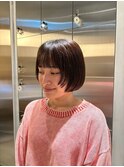 ウルフショート/ブリーチなしカラー/春の小顔レイヤー◎