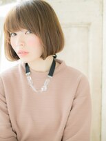 モッズヘア 福岡天神店&nbsp;mod's天神/ミルクティーブロンドブリーチなし前下がりミニボブb