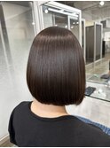 乾かすだけでまとまる艶ボブ縮毛矯正