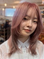 ヘアワン(HAIR One) ハイトーンピンクラベンダーとレイヤーカット
