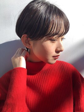 ミィ 表参道(mee.) 【mee.】 マニッシュ フレンチボブ シースルー