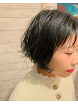 ヘアーメイクスリーク カワイイ外ハネ前下がりボブ♪