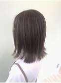 切りっぱなし×グレージュハイライト