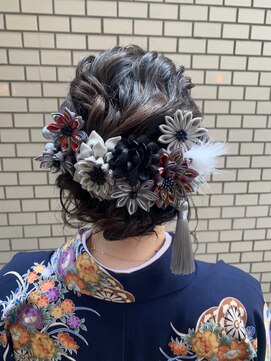 ルッソ チアロ(Lusso chiaro) ☆着物ヘアアレンジ　アップスタイル☆/30代40代50代