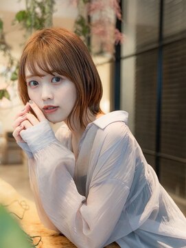 オースティン 流山おおたかの森(AUSTIN) 大人かわいい前髪セシルカットココアブラウンフリンジウェーブ