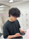 マッシュウルフ/波巻きパーマ