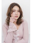 大人美髪ショコラアッシュふんわりカール小顔