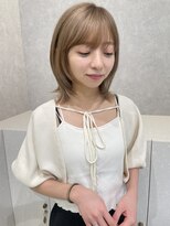 エジョン 八幡山店(Aejon)&nbsp;#バレイヤージュ#グレージュカラー#ボブウルフ#ココアベージュ