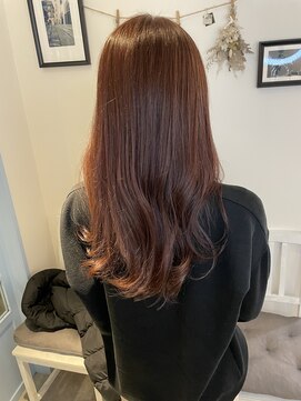 ケアアンドデザイン 今里本店(care&design fulfill) 【艶カラー】【赤味ブラウン】20代30代40代50代