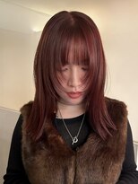 アンプラグド(unplugged)&nbsp;暖色カラーの顔まわりレイヤースタイル