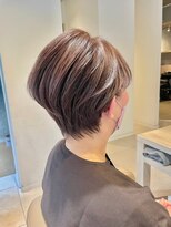 アース 東戸塚店(HAIR & MAKE EARTH) 大人可愛い切りっぱなしひし形レイヤーカットモカベージュ