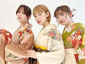 ハウス(HAUS.)の写真/【2026年成人式予約受付中】こだわりのヘアセット、帯デザインで一生に一度のイベントをプロデュースします