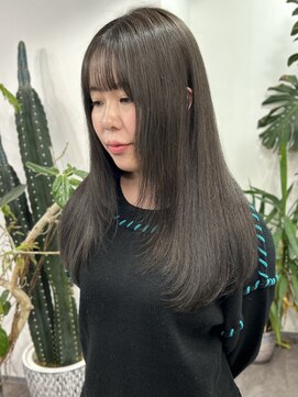 ノート(note) ブリーチなしの透明感グレージュカラー