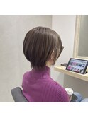 ショートウルフ×アッシュベージュ