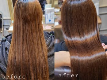 バニラ 大宮店(VANILLA)の写真/年齢を伴う髪質変化による改善困難な癖毛も独自開発した髪質改善縮毛矯正・ストレートで褒められる髪質に☆